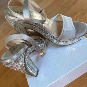 Emporio Armani Women's Silver embellished sandals